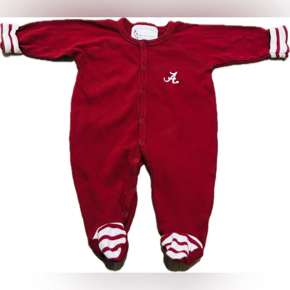 Univ. of Alabama Crimson Onesie with Striped Accents